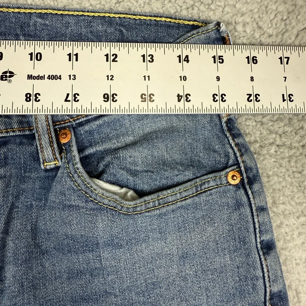 Levi's 511 Slim‎ Fit Jeans, Blue Denim, Distressed, Rips, Casual, Menswear